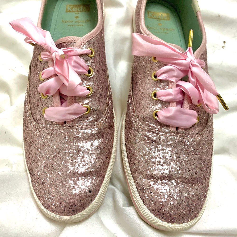 Kate Spade Pink Glitter Keds